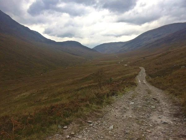 West Highland Way Hiking Trekking Path Trail Στα Highlands Της — Φωτογραφία Αρχείου
