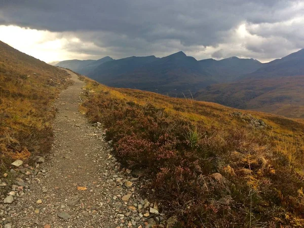 West Highland Way Hiking Trekking Path Trail Στα Highlands Της — Φωτογραφία Αρχείου