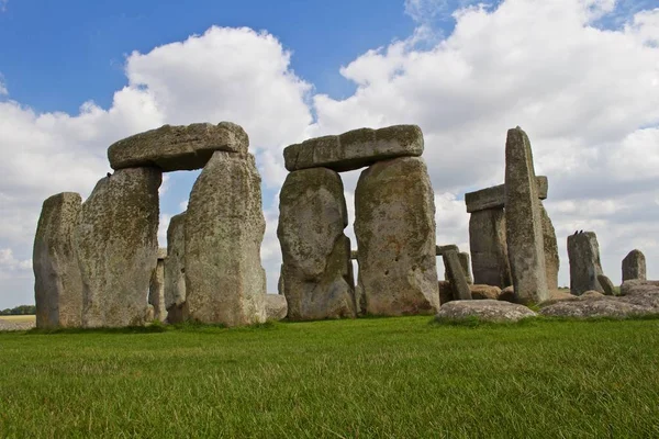 Pedras Stonehenge Dia Verão Nublado — Fotografia de Stock