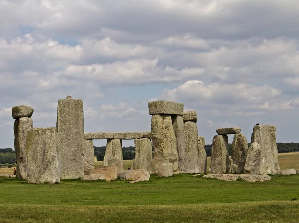 Pedras Stonehenge Dia Verão Nublado — Fotografia de Stock