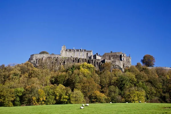 Stirling Castle Von Feld Unter Klippen Stirling Schottland — Stockfoto