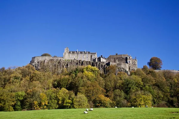 Castelo Stirling Campo Abaixo Cliffs Stirling Scotland — Fotografia de Stock