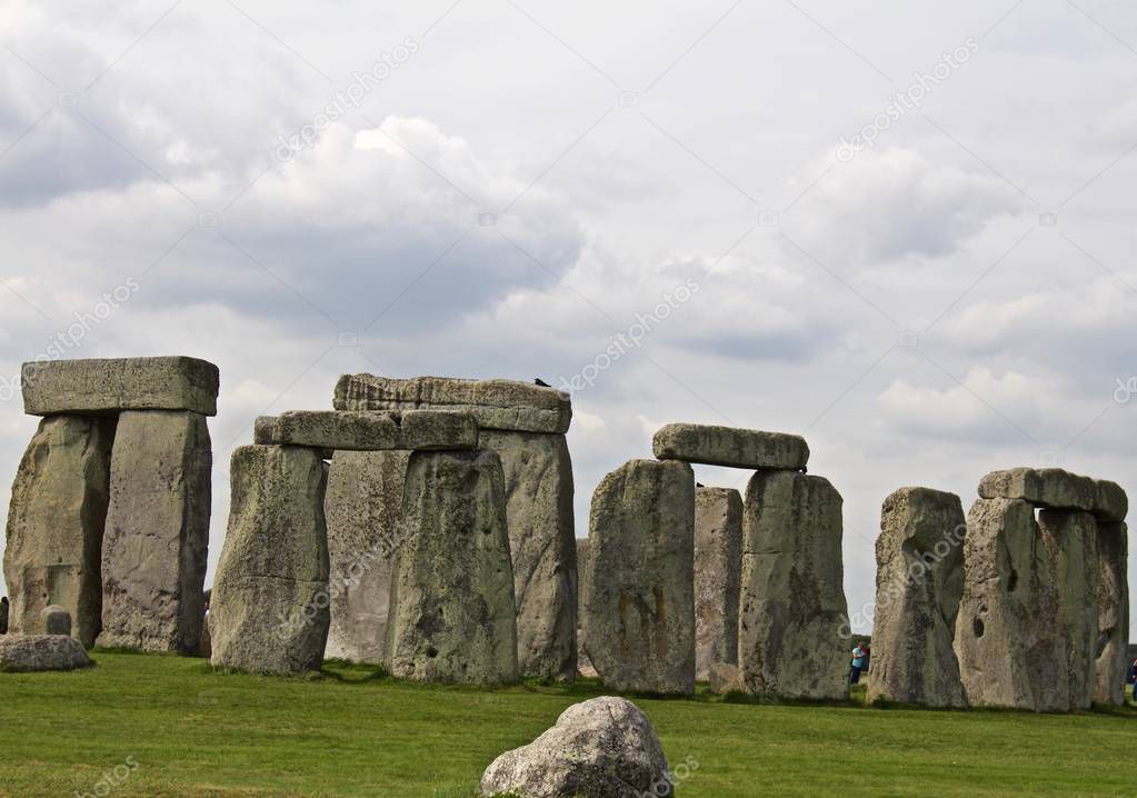 Rocks of Stonehenge On a Cloudy Summer Day