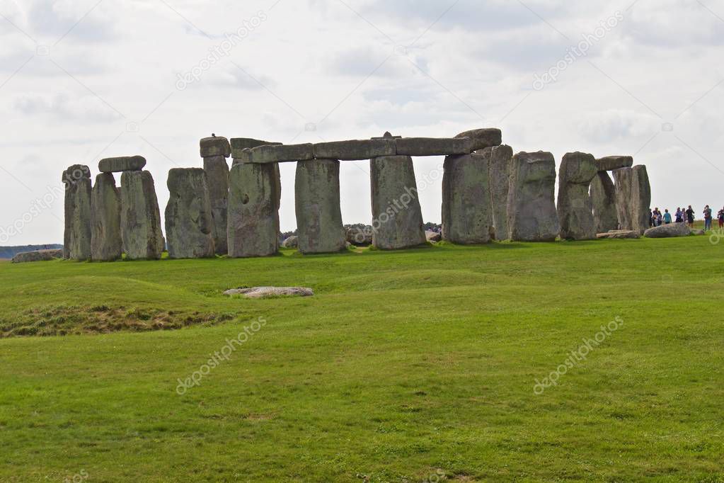 Rocks of Stonehenge On a Cloudy Summer Day