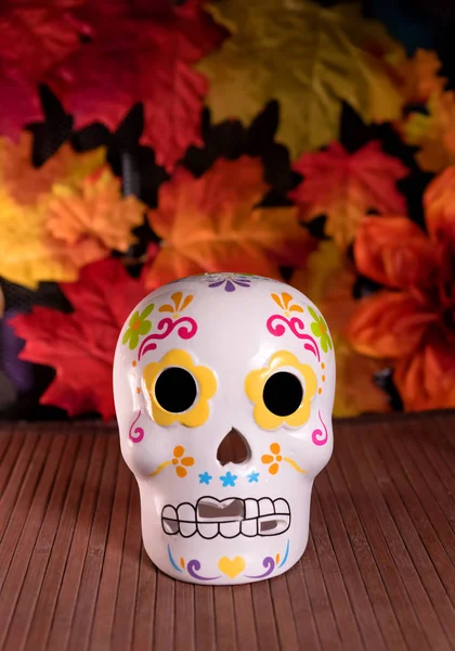 Cráneo de Catrina - Día de la celebración de los muertos — Foto de Stock