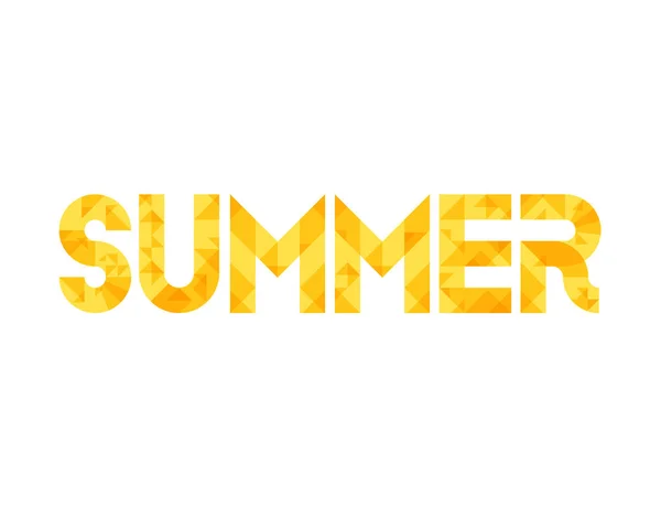 Yellow word summer — Stock Vector