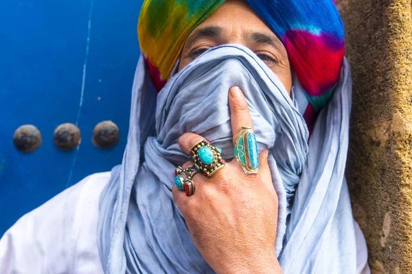 Moroccan Man Berber Dressed Traditional Dress — Stock Photo, Image