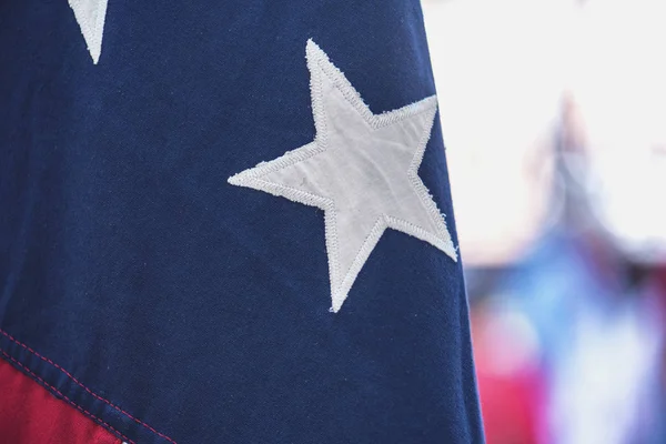 Close-up Stars of the USA Flag