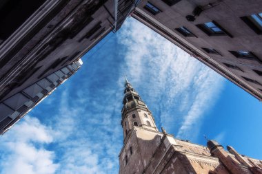 Lutheran Kilisesi St Peter Riga eski şehir