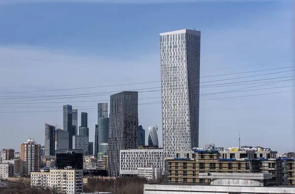 Moskva City Moderne Del Moskva Russland Som Bakgrunn – stockfoto