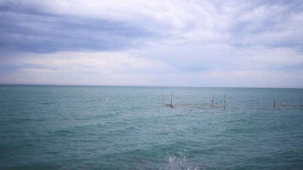 Ucrânia Mar Negro Antes Tempestade Nuvens Sobre Mar Negro Sochi — Vídeo de Stock
