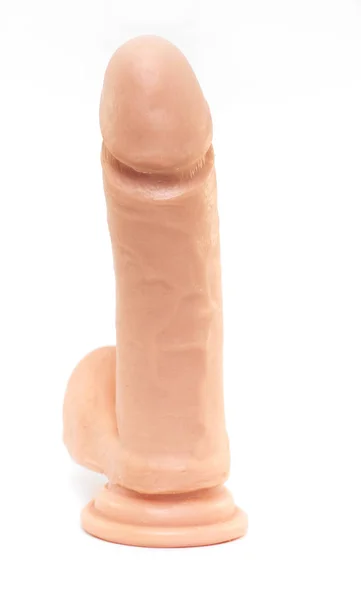 Real Sex Toy Dildo Isolated White Background — Stockfoto