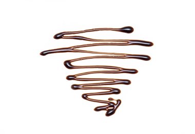 Beyaz Arka Planda Izole doğal Balsamik Sos veya Balsamik Sirke Üst Görünümü