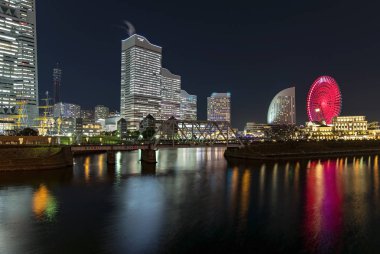 Yokohama - Yokohama - Ocak 06: Yokohama Minato Mirai 21. Japonya 'da 2017
