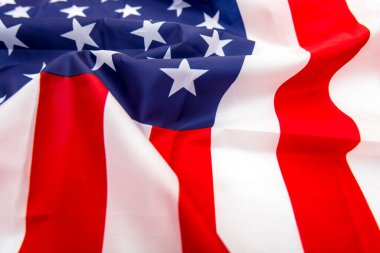 ABD kumaş bayrağı, dokusu veya arka planı Amerikan bayrağı