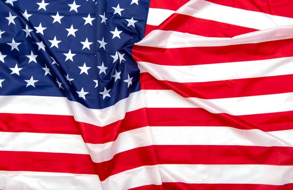 Bandera Tela Usa Textura Fondo American Flag — Foto de Stock