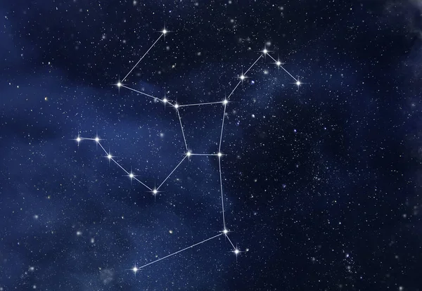 Constellation Hercule Dans Ciel Étoilé Nocturne — Photo