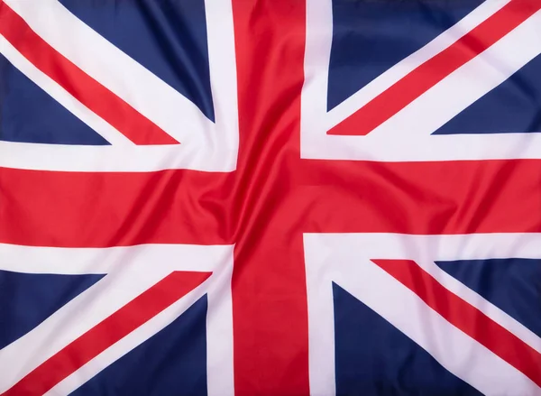 Bandera Tela Del Reino Unido Como Fondo Textura — Foto de Stock