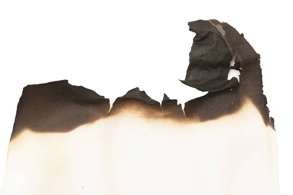 Verbranntes Weißes Papier Hintergrund Textur — Stockfoto