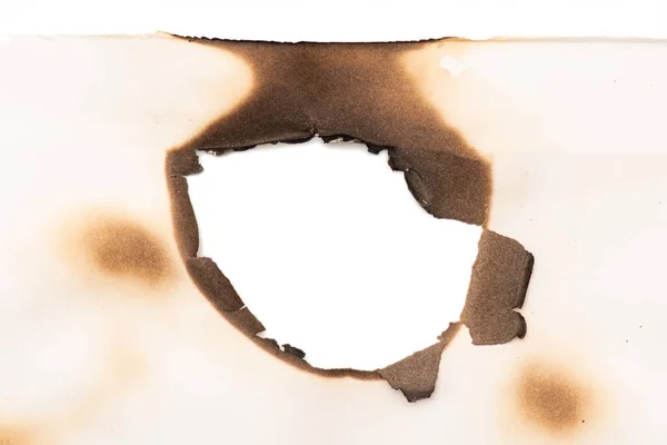 Burned White Paper Background Texture — Stock Photo, Image
