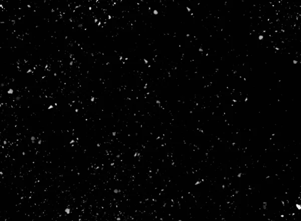 Echte Sneeuw Zwarte Achtergrond Als Textuur — Stockfoto