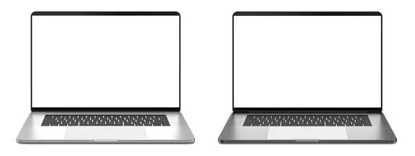 Laptop Templat Mockup Desain — Stok Foto