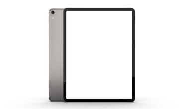 Krakov, Polonya - 31 Kasım 2018: ipad Pro tablet Apple'nın yeni sürümünü.