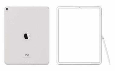 Krakov, Polonya - 8 Kasım 2018: ipad Pro tablet Apple'nın yeni sürümünü.