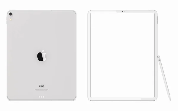 Krakov, Polonya - 8 Kasım 2018: ipad Pro tablet Apple'nın yeni sürümünü.