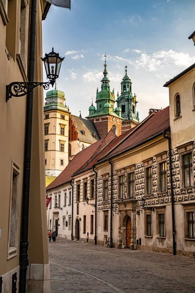 Castillo Wawel Desde Calle Kanonicza —  Fotos de Stock