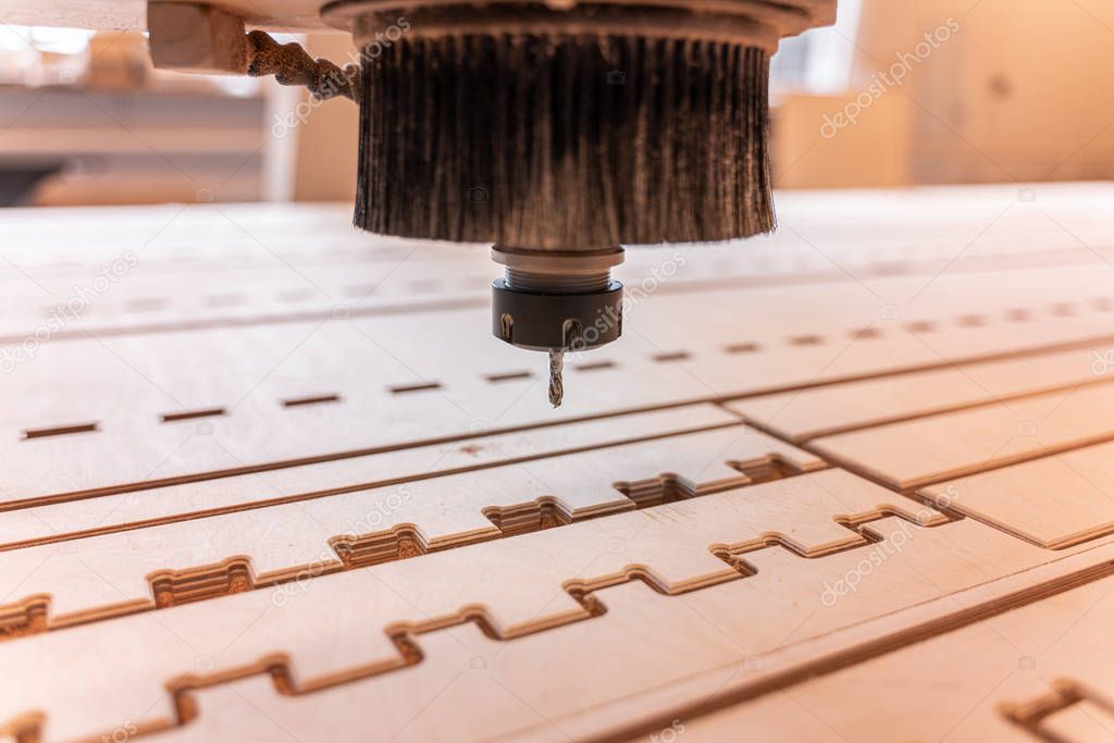 CNC milling machine.Template, mockup.