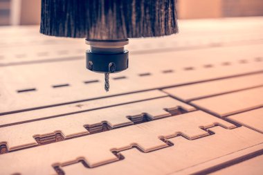 Cnc değirmen makinesi. Şablon, model.