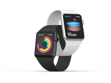 Cracow, Polonya - 21 Eylül 2020: Apple Watch Serisi 6