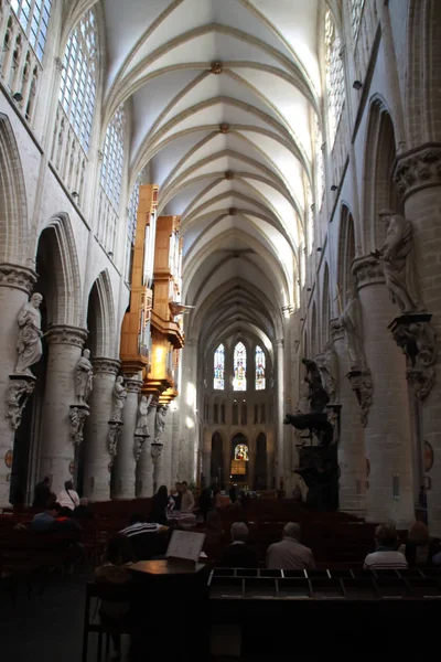 Catedral Gótica São Miguel São Gudula — Fotografia de Stock