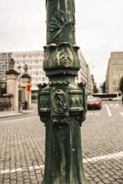 Detalles Sobre Farol Calle Bruselas — Foto de Stock