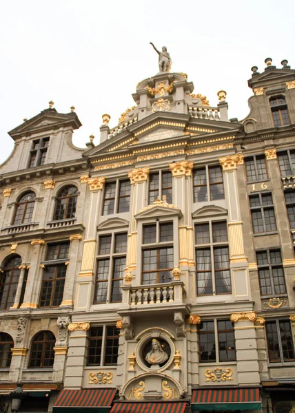 Fotografia Architektury Szczegóły Belgii Brukseli — Zdjęcie stockowe