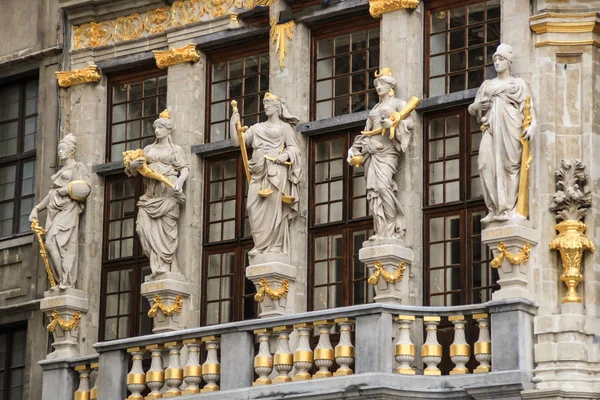 Foto Arquitectura Detalles Del Edificio Belgium Bruselas — Foto de Stock