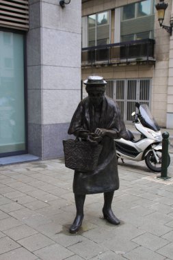 Antik mimari fotoğraf ve Brüksel builing detayları