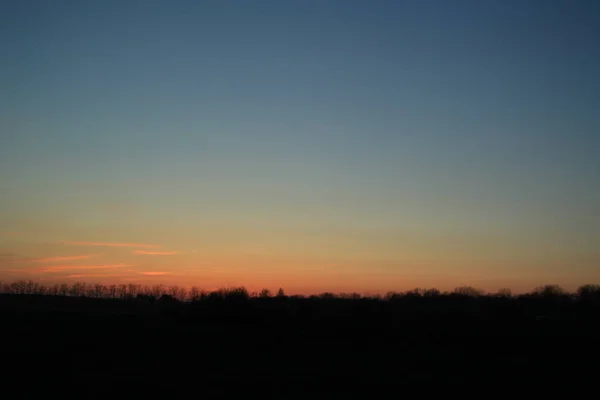 ウクライナ、リヴィウのフィールドの夕日 — ストック写真