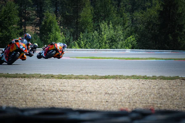 Moto Brno Sierpień 2018 Czeski Grand Prix Wyścigi Torze Motocykl — Zdjęcie stockowe