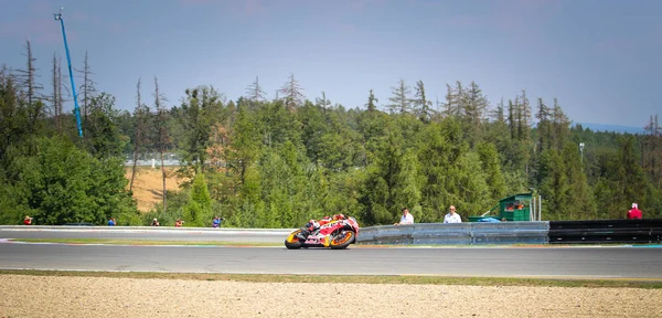 Moto Brno Sierpień 2018 Czeski Grand Prix Wyścigi Torze Motocykl — Zdjęcie stockowe