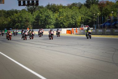 Moto Gp Brno 3-5 Ağustos 2018. Çek Grand Prix. Motosiklet (motosiklet) halka yarış.