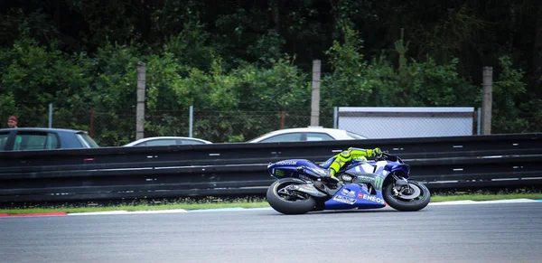 Moto Brno Augusztus 2018 Cseh Nagydíj Motoros Motorkerékpár Készpénzes Versenyen — Stock Fotó