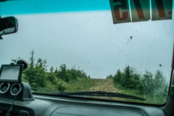 Les Montagnes Vertes Des Carpates Été Ukraine Ciel Est Dessus — Photo