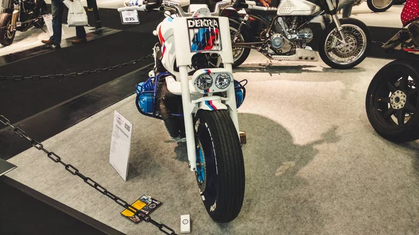Wystawa Motocykli Intermot Kolonia Niemcy Honda Suzuki Kawasaki Dukat Motocykli — Zdjęcie stockowe