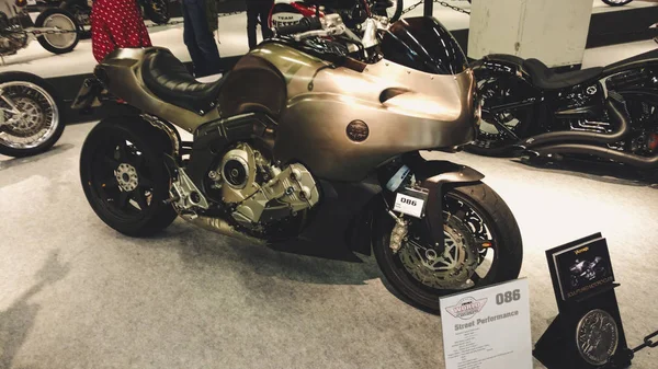 Exposição Motos Intermot Colônia Alemanha Kawasaki Honda Suzuki Dukat Harley — Fotografia de Stock