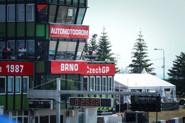 Moto Brno August 2018 Tjekkisk Grandprix Motorcykel Motorcykel Ring Race - Stock-foto