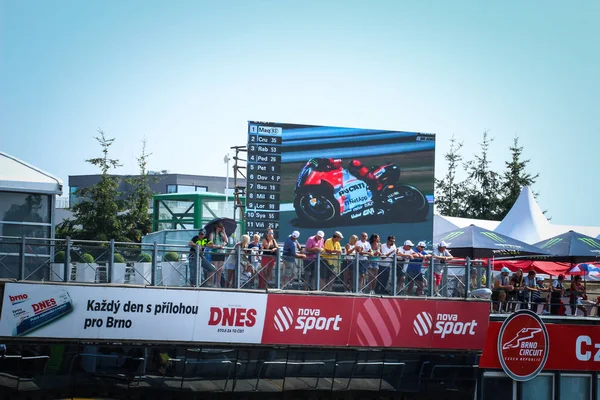 Moto Brno Августа 2018 Гран Чехии Мотоцикл Мотоцикл — стоковое фото