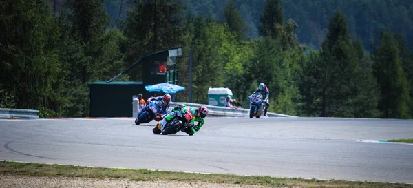 Moto Brno Sierpień 2018 Czeski Grand Prix Wyścigi Torze Motocykl — Zdjęcie stockowe