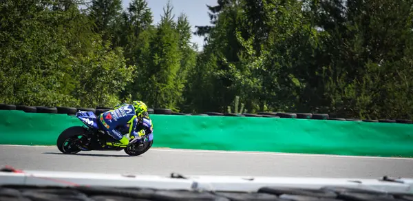 Moto Brno Ağustos 2018 Çek Grand Prix Motosiklet Motosiklet Halka — Stok fotoğraf